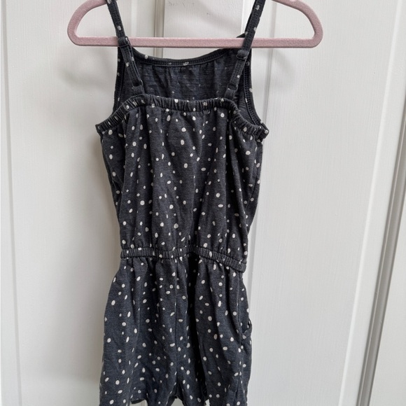 Cat & Jack 3T Gray & White Dot Girls Cami Sleeveless Romper - Picture 6 of 6